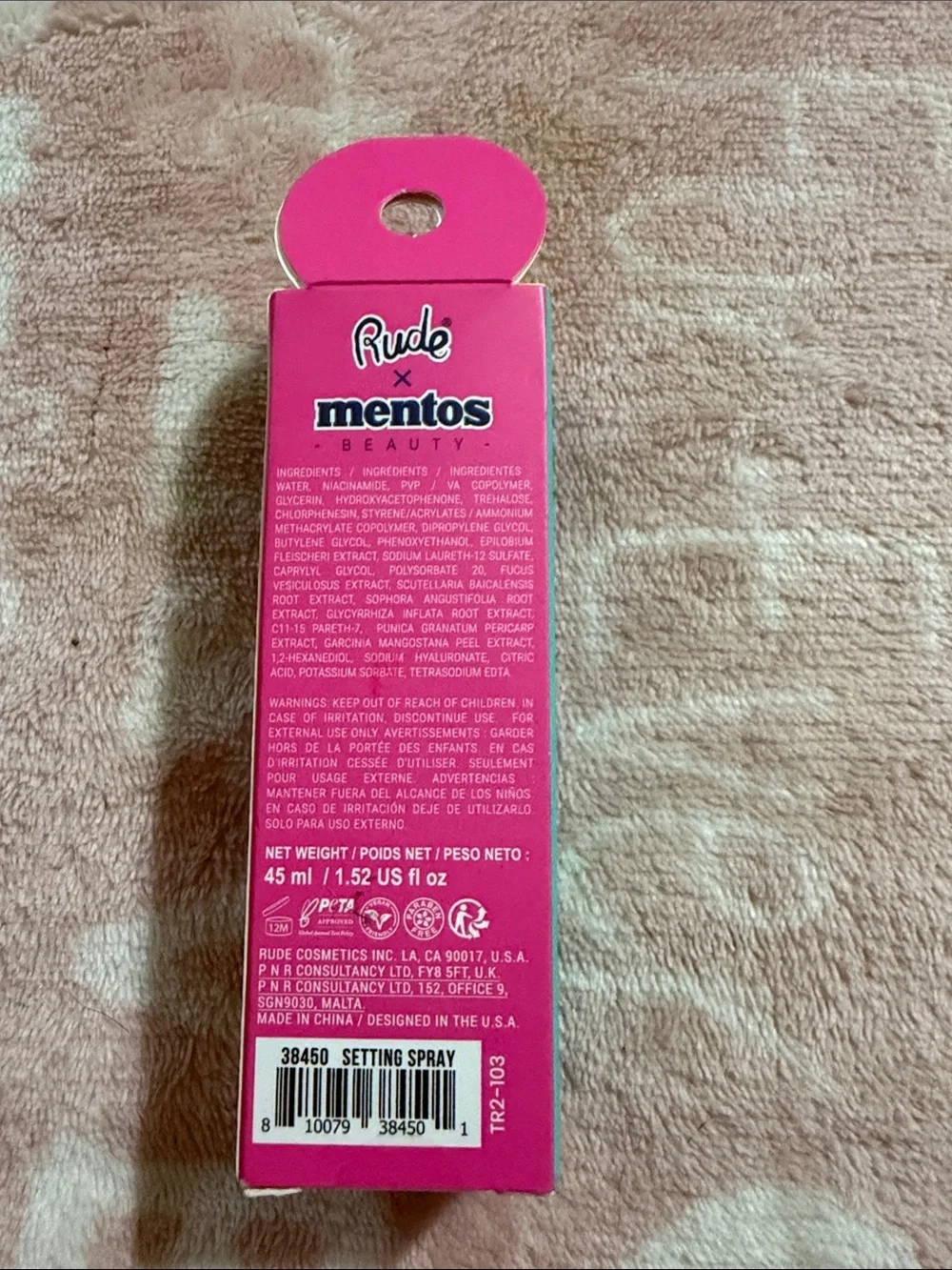 Rude x Mentos Airbrush Transfer Proof Setting Spray